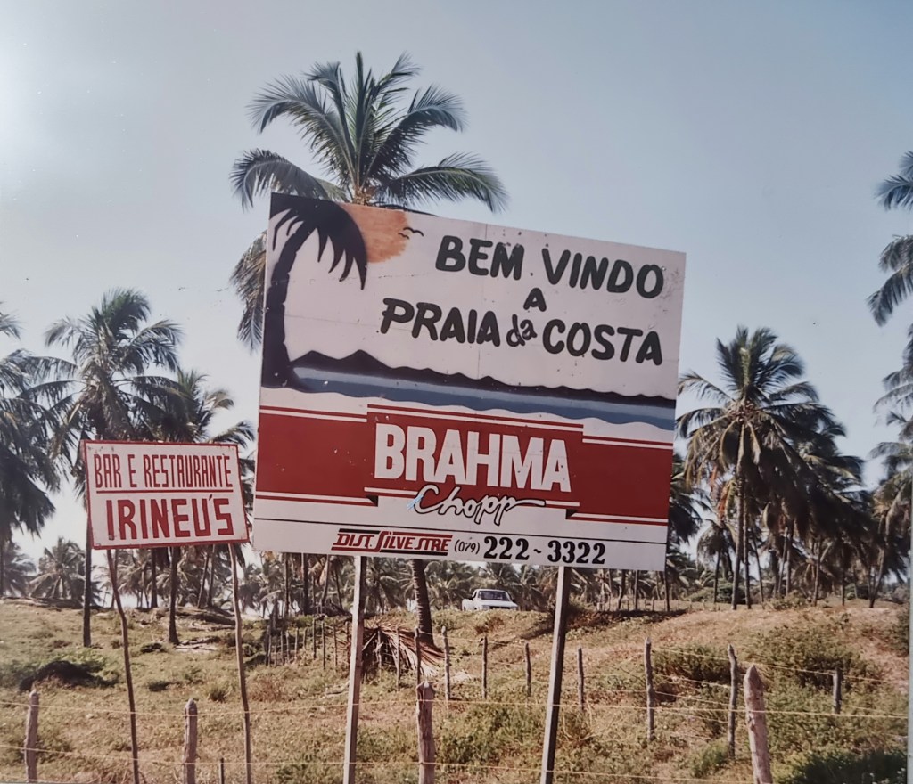 Bem vindo à Praia da Costa. Foto do Arquivo Público Municipal da Barra dos Coqueiros.